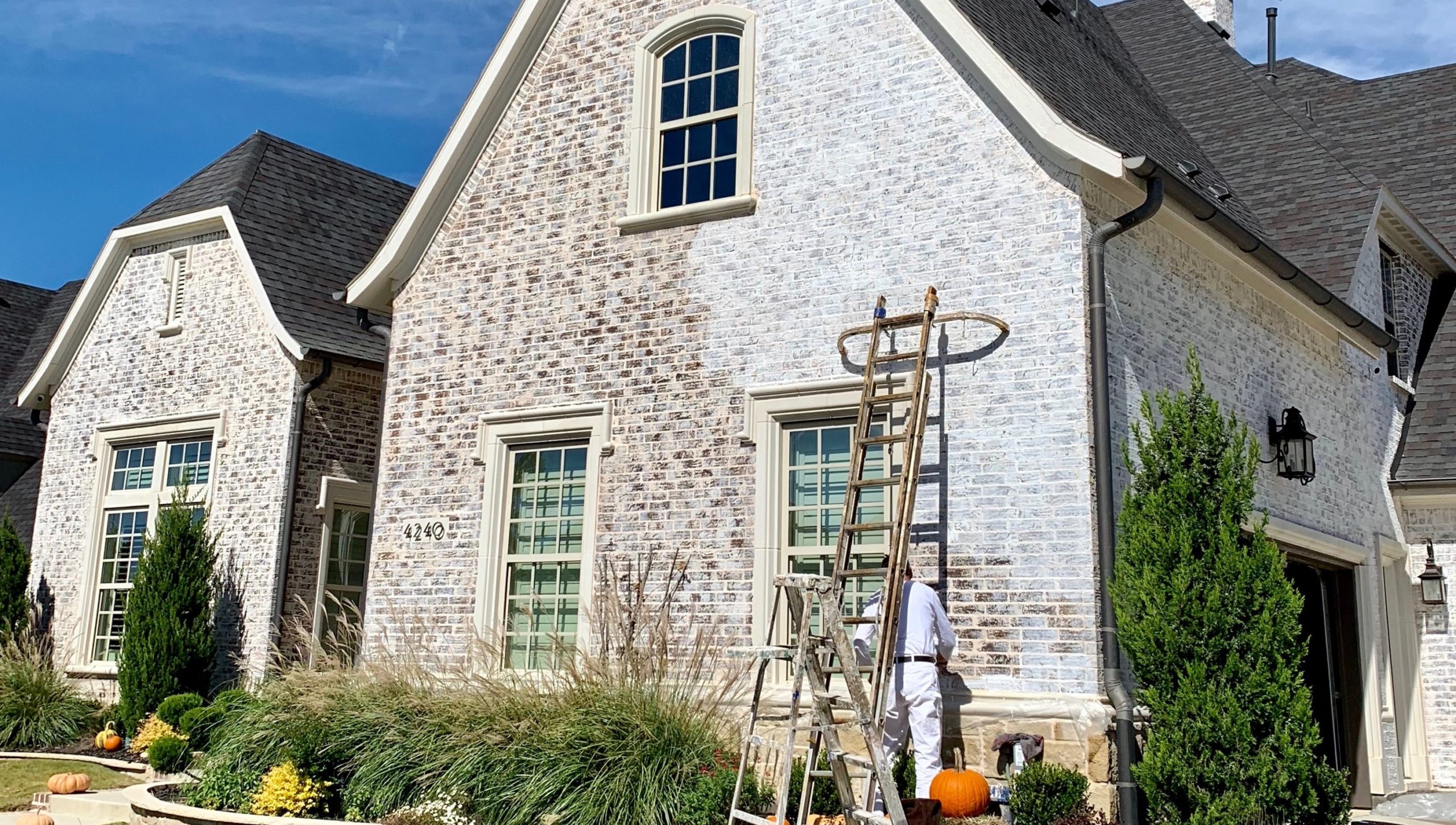 Brick Whitewashing, Brick Paint - Frisco TX Area (Plano, McKinney, Prosper, Allen - Dallas Metroplex)