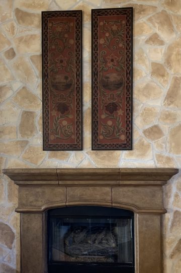 Faux Texture Stone Paint, Glaze Stone Fireplace - Dallas, Frisco, Plano, McKinney, Allen, Prosper TX
